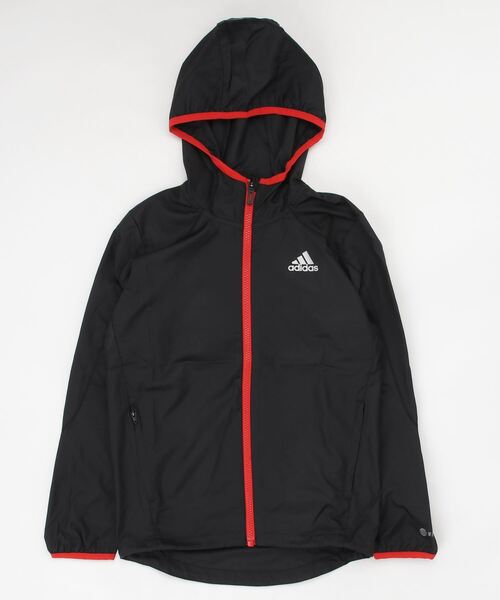 adidas(アディダス)の「WIND. RDY ウインドブレーカージャケット / アディダス adidas(ナイロンジャケット・キッズ・ブラック×ホワイト/ブルー・150/160/130/140)」の6枚目の写真