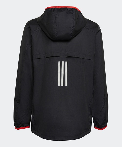 adidas(アディダス)の「WIND. RDY ウインドブレーカージャケット / アディダス adidas(ナイロンジャケット・キッズ・ブラック×ホワイト/ブルー・150/160/130/140)」の3枚目の写真