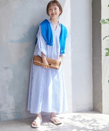 SLOBE IENA | コットンブロードスキッパーワンピース【洗濯機使用可能】◆(シャツワンピース)