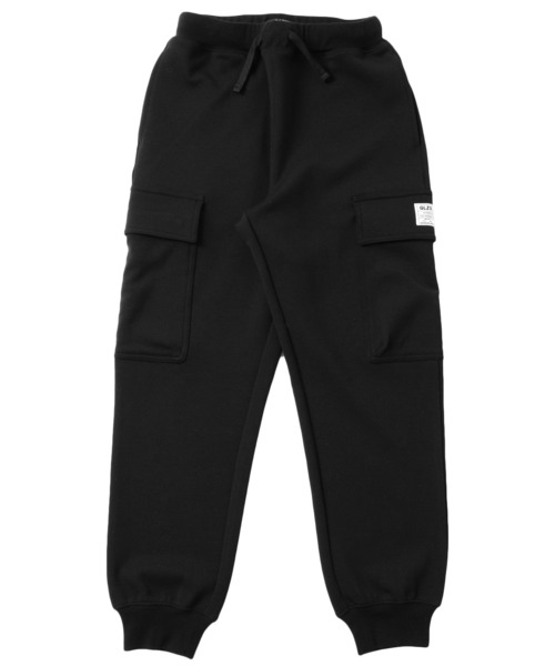 GLAZOS（グラソス）の「[ワイドテーパード]ダンボールニット・カーゴパンツ【セットアップ対応】（カーゴパンツ・キッズ・ブラック/グレー/ライトグリーン・130cm/140cm/150cm/160cm/170cm）」の2枚目の写真