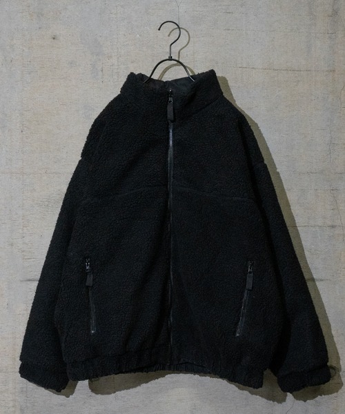 JOHN'S CLOSET(ジョンズクローゼット)の「【i】シープボアリバーシブルブルゾン(ブルゾン・メンズ・ベージュ/オフホワイト/ブラック・LARGE/MEDIUM/X-LARGE)」の3枚目の写真
