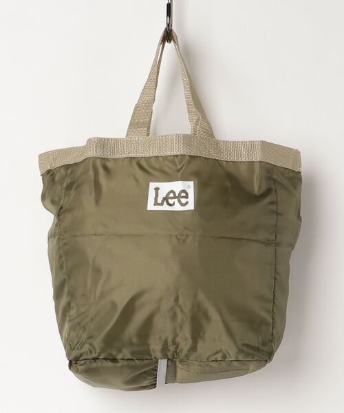 Lee(リー)の「【Lee/リー】ブランドロゴ コンパクトバッグ/ エコバッグ/折り畳み式(エコバッグ/サブバッグ・レディース・ブラック/ベージュ/ネイビー/カーキ/ピンク・FREE)」の8枚目の写真