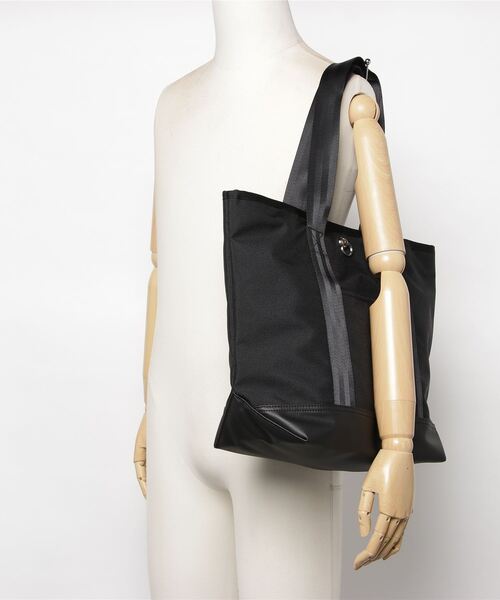 JAM HOME MADE(ジャムホームメイド)の「日本製 エシカルレザー & エココーデュラ コンビ トートバッグ M ブランド オリジナル レディース(トートバッグ・レディース・ブラック・ONE SIZE)」の20枚目の写真