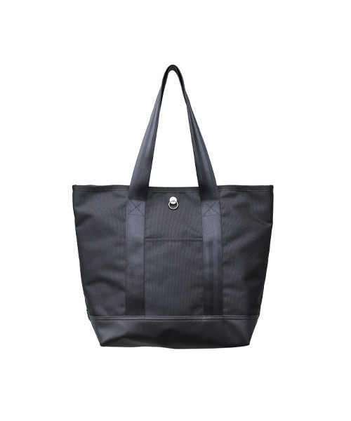 JAM HOME MADE(ジャムホームメイド)の「日本製 エシカルレザー & エココーデュラ コンビ トートバッグ M ブランド オリジナル レディース(トートバッグ・レディース・ブラック・ONE SIZE)」の4枚目の写真