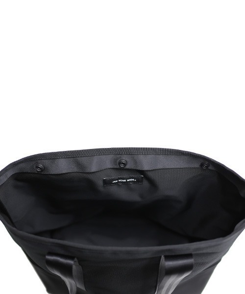 JAM HOME MADE(ジャムホームメイド)の「日本製 エシカルレザー & エココーデュラ コンビ トートバッグ M ブランド オリジナル レディース(トートバッグ・レディース・ブラック・ONE SIZE)」の9枚目の写真