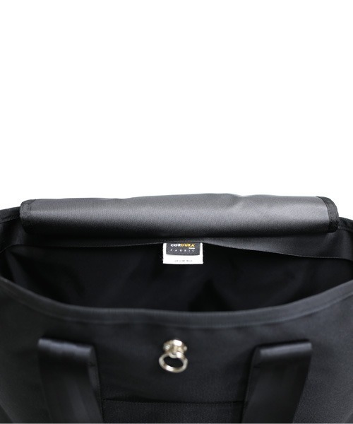 JAM HOME MADE(ジャムホームメイド)の「日本製 エシカルレザー & エココーデュラ コンビ トートバッグ M ブランド オリジナル レディース(トートバッグ・レディース・ブラック・ONE SIZE)」の11枚目の写真