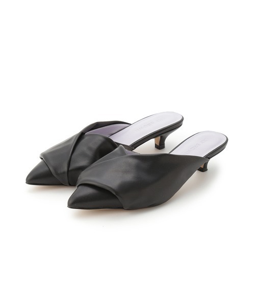 LILY BROWN（リリーブラウン）の「ノットモチーフミュール（パンプス・レディース・ベージュ/ピンク/ブラック・LARGE/SMALL/MEDIUM）」の2枚目の写真