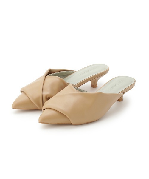 LILY BROWN（リリーブラウン）の「ノットモチーフミュール（パンプス・レディース・ベージュ/ピンク/ブラック・LARGE/SMALL/MEDIUM）」の6枚目の写真