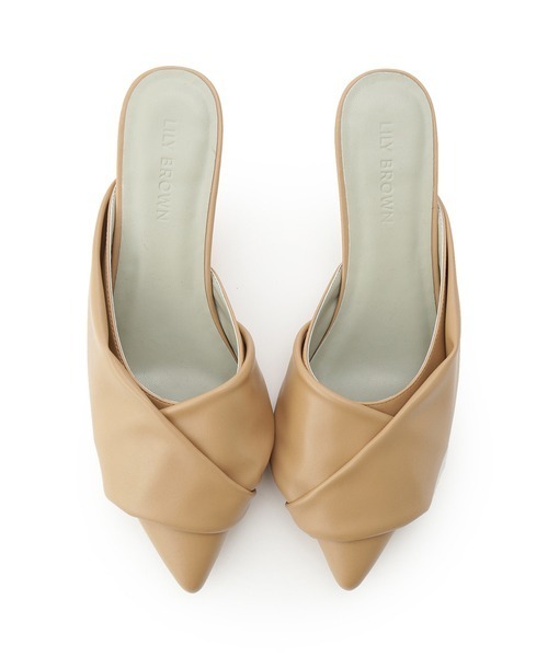 LILY BROWN（リリーブラウン）の「ノットモチーフミュール（パンプス・レディース・ベージュ/ピンク/ブラック・LARGE/SMALL/MEDIUM）」の12枚目の写真