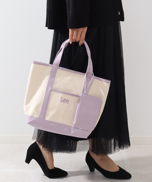 DRESKIP(ドレスキップ)の「◆【Lee別注】ポーチ付きトート(トートバッグ・レディース・グレー/ブラック/ベージュ/ライトパープル・00)」の6枚目の写真