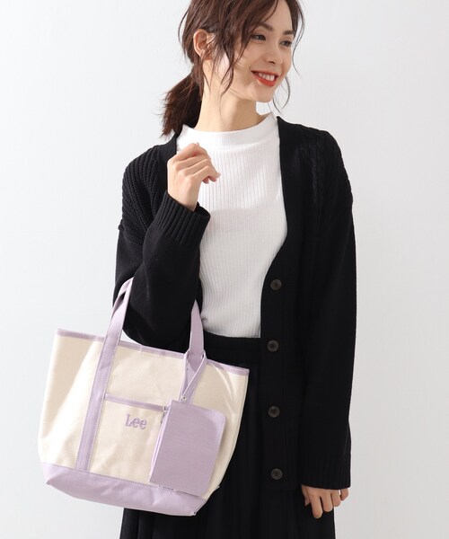 DRESKIP(ドレスキップ)の「◆【Lee別注】ポーチ付きトート(トートバッグ・レディース・グレー/ブラック/ベージュ/ライトパープル・00)」の10枚目の写真