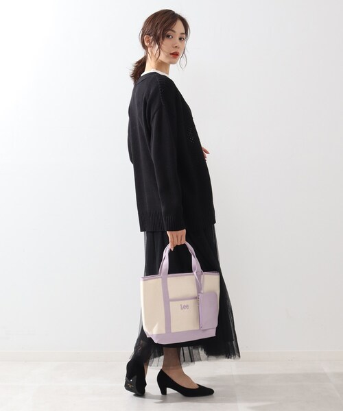 DRESKIP(ドレスキップ)の「◆【Lee別注】ポーチ付きトート(トートバッグ・レディース・グレー/ブラック/ベージュ/ライトパープル・00)」の9枚目の写真