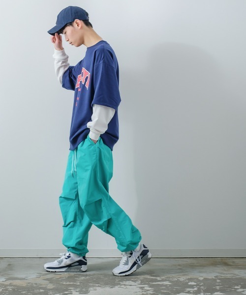 improves（インプローブス）の「T/TWILL バルーンシルエット カラー ミリタリーパンツ（カーゴパンツ・メンズ・ブラック/オレンジ/ブルー/ミント・MEDIUM/LARGE）」の20枚目の写真