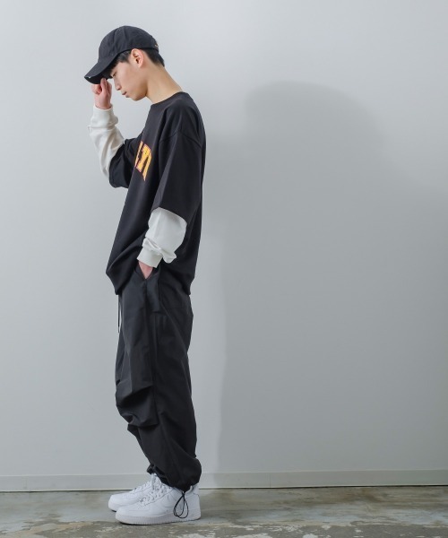 improves（インプローブス）の「T/TWILL バルーンシルエット カラー ミリタリーパンツ（カーゴパンツ・メンズ・ブラック/オレンジ/ブルー/ミント・MEDIUM/LARGE）」の12枚目の写真