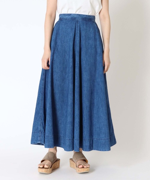 YANUK（ヤヌーク）の「YANUK / flare blue skir(デニムフレアカート)（スカート・レディース・ブルー・36/34）」の9枚目の写真