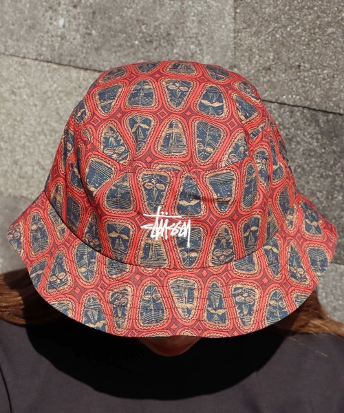 松*風様 stussy バケハ ピンク ストリート ベルハット STUSSY ステューシー バケット ハット Copyright Bucket Hat