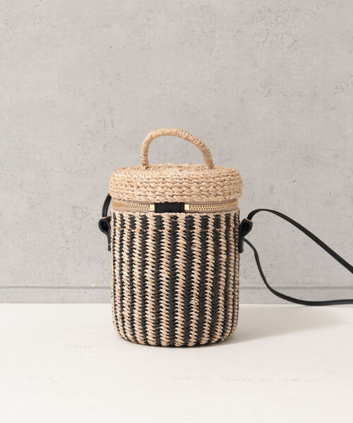 The Bagmati（ザバグマティ）の「【BAGMATI/バグマティ】アバカMIXバニティショルダーバッグ（かごバッグ・レディース・ホワイト/ブラック・FREE）」の9枚目の写真