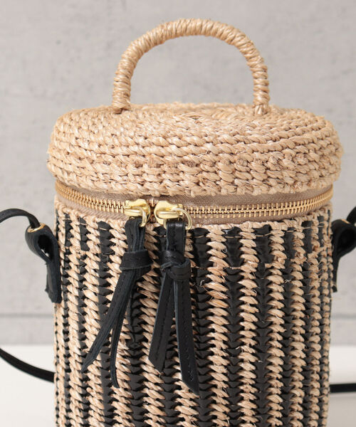 The Bagmati（ザバグマティ）の「【BAGMATI/バグマティ】アバカMIXバニティショルダーバッグ（かごバッグ・レディース・ホワイト/ブラック・FREE）」の11枚目の写真