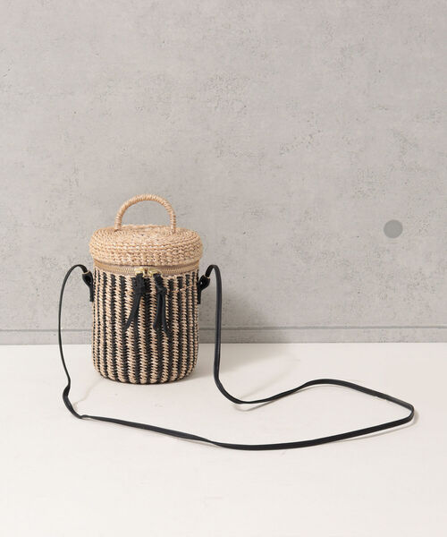 The Bagmati（ザバグマティ）の「【BAGMATI/バグマティ】アバカMIXバニティショルダーバッグ（かごバッグ・レディース・ホワイト/ブラック・FREE）」の13枚目の写真