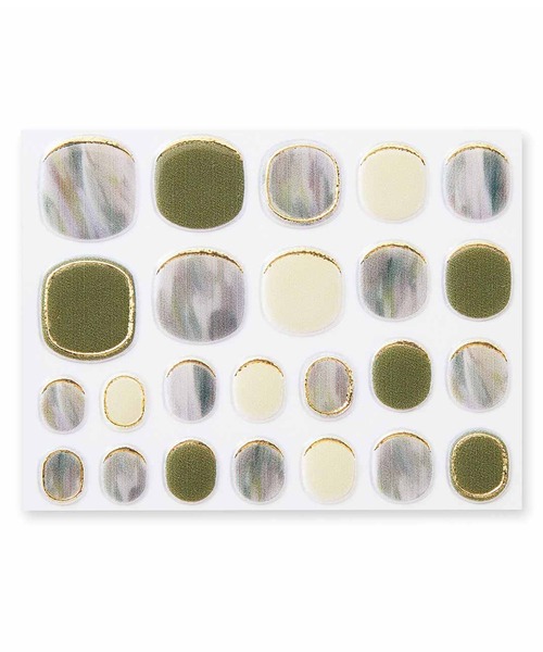 IEDIT（イディット）の「ＩＥＤＩＴ　ベルト・モリゾの色彩を指先で楽しむ　ニュアンスアートネイルシール（ネイルシール/ネイルチップ・レディース・グリーン系その他/ピンク系その他/ブルー系その他・ONE SIZE）」の2枚目の写真