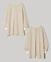 JEANASIS | 14G2WAYラメストライプチュニックプルオーバー/276781(ニット/セーター)