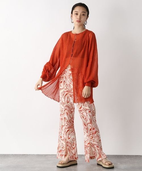 JEANASIS（ジーナシス）の「14G2WAYラメストライプチュニックプルオーバー/276781（ニット/セーター・レディース・ブラック/オレンジ/アイボリー・FREE）」の15枚目の写真