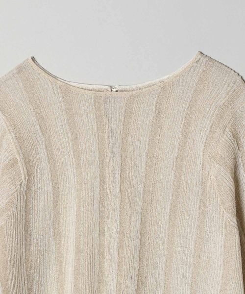 JEANASIS（ジーナシス）の「14G2WAYラメストライプチュニックプルオーバー/276781（ニット/セーター・レディース・ブラック/オレンジ/アイボリー・FREE）」の5枚目の写真