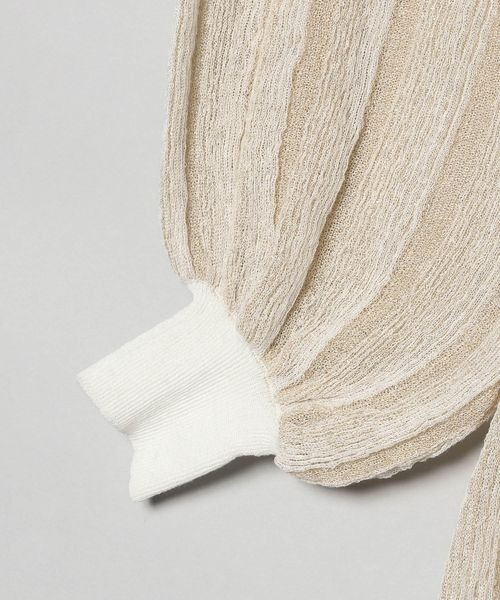 JEANASIS（ジーナシス）の「14G2WAYラメストライプチュニックプルオーバー/276781（ニット/セーター・レディース・ブラック/オレンジ/アイボリー・FREE）」の7枚目の写真