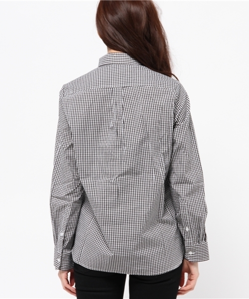 CIAOPANIC（チャオパニック）の「【Ciaopanic】ギンガムチェックSH（シャツ/ブラウス・レディース・ブラック/ブルー・FREE）」の8枚目の写真