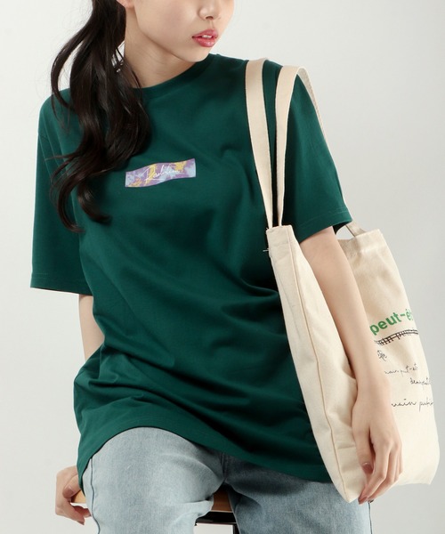FUNALIVE(ファンアライブ)の「BF2 select スモールロゴ ボックスロゴ デザイン半袖Tシャツ(Tシャツ/カットソー・メンズ・グレー系その他/グレー系その他2/ベージュ/ターコイズブルー/グリーン系その他/グレー/ホワイト/チャコール/グリーン・M/L/LL)」の9枚目の写真