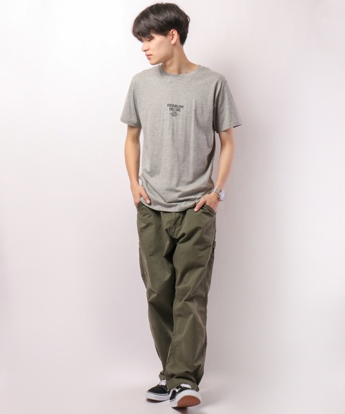 FUNALIVE(ファンアライブ)の「BF2 select スモールロゴ ボックスロゴ デザイン半袖Tシャツ(Tシャツ/カットソー・メンズ・グレー系その他/グレー系その他2/ベージュ/ターコイズブルー/グリーン系その他/グレー/ホワイト/チャコール/グリーン・M/L/LL)」の13枚目の写真