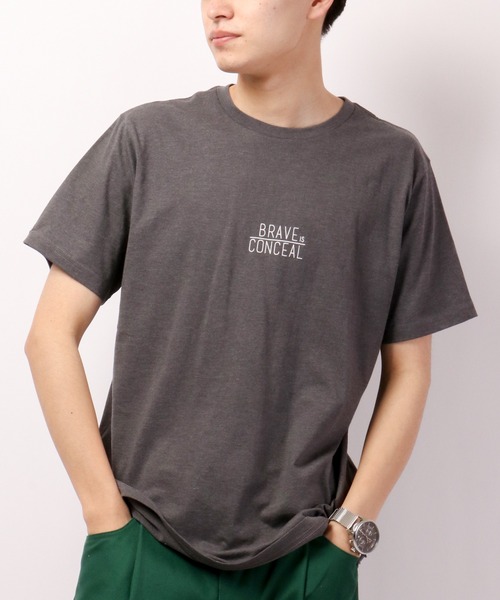 FUNALIVE(ファンアライブ)の「BF2 select スモールロゴ ボックスロゴ デザイン半袖Tシャツ(Tシャツ/カットソー・メンズ・グレー系その他/グレー系その他2/ベージュ/ターコイズブルー/グリーン系その他/グレー/ホワイト/チャコール/グリーン・M/L/LL)」の22枚目の写真