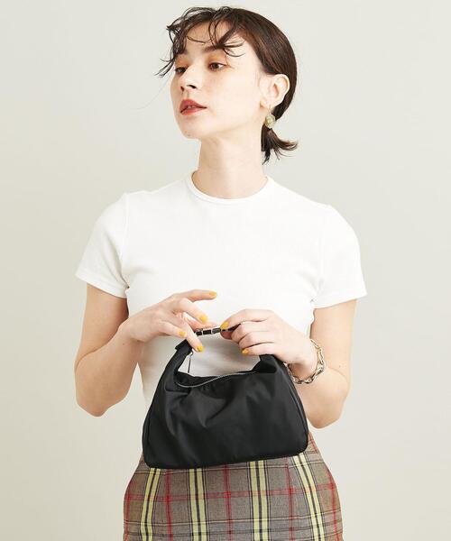 BEAUTY&YOUTH UNITED ARROWS（ビューティーアンドユースユナイテッドアローズ）の「BY ハーフムーン ショルダーバッグ -2WAY- ∴（ショルダーバッグ・レディース・ダークグリーン/ブラック・FREE）」の5枚目の写真