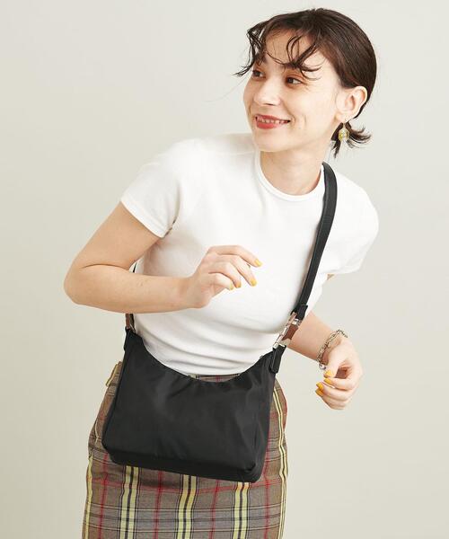 BEAUTY&YOUTH UNITED ARROWS（ビューティーアンドユースユナイテッドアローズ）の「BY ハーフムーン ショルダーバッグ -2WAY- ∴（ショルダーバッグ・レディース・ダークグリーン/ブラック・FREE）」の7枚目の写真