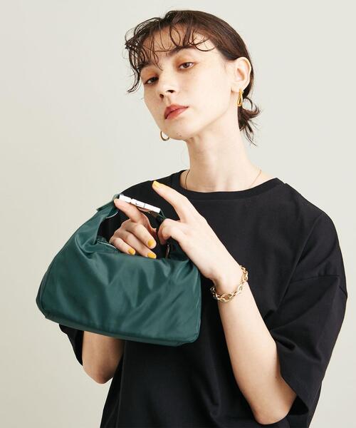 BEAUTY&YOUTH UNITED ARROWS（ビューティーアンドユースユナイテッドアローズ）の「BY ハーフムーン ショルダーバッグ -2WAY- ∴（ショルダーバッグ・レディース・ブラック/ダークグリーン・FREE）」の8枚目の写真