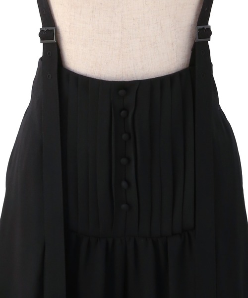 新品　MIELI INVARIANT サスペンダーパンツ MIELI INVARIANT（ミエリインヴァリアント）の「Sand Tuck