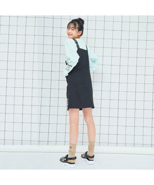 algy（アルジー）の「ロゴテープジャンスカ（ジャンパースカート