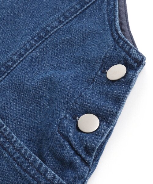 algy（アルジー）の「ロゴテープジャンスカ（ジャンパースカート・キッズ・インディゴブルー/ブラック/オフホワイト・XX-SMALL/X-SMALL/MEDIUM/XXX-SMALL/SMALL）」の16枚目の写真