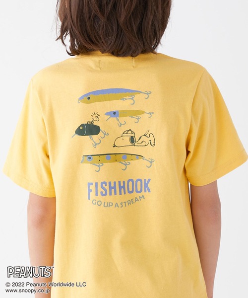 KRIFF MAYER Kid's Collection(クリフメイヤーキッズコレクション)の「スヌーピープリントT(ルアー)(Tシャツ/カットソー・キッズ・オフホワイト/サックスブルー/イエロー/ラベンダー/チャコール・120/130/140/150/160/170)」の5枚目の写真