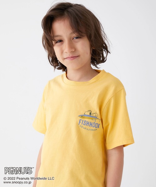 KRIFF MAYER Kid's Collection(クリフメイヤーキッズコレクション)の「スヌーピープリントT(ルアー)(Tシャツ/カットソー・キッズ・オフホワイト/サックスブルー/イエロー/ラベンダー/チャコール・120/130/140/150/160/170)」の15枚目の写真