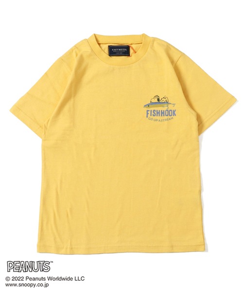 KRIFF MAYER Kid's Collection(クリフメイヤーキッズコレクション)の「スヌーピープリントT(ルアー)(Tシャツ/カットソー・キッズ・オフホワイト/サックスブルー/イエロー/ラベンダー/チャコール・120/130/140/150/160/170)」の16枚目の写真