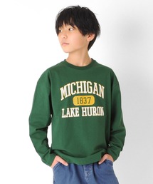 GLAZOS | 天竺・ドロップショルダーアソートカレッジロゴ長袖Ｔシャツ(Tシャツ/カットソー)