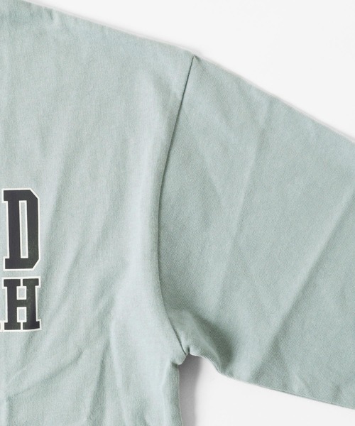 GLAZOS（グラソス）の「天竺・ドロップショルダーアソートカレッジロゴ長袖Ｔシャツ（Tシャツ/カットソー・キッズ・オフホワイト/グリーン/ブラック/サックスブルー・130cm/150cm/140cm/170cm/160cm）」の16枚目の写真