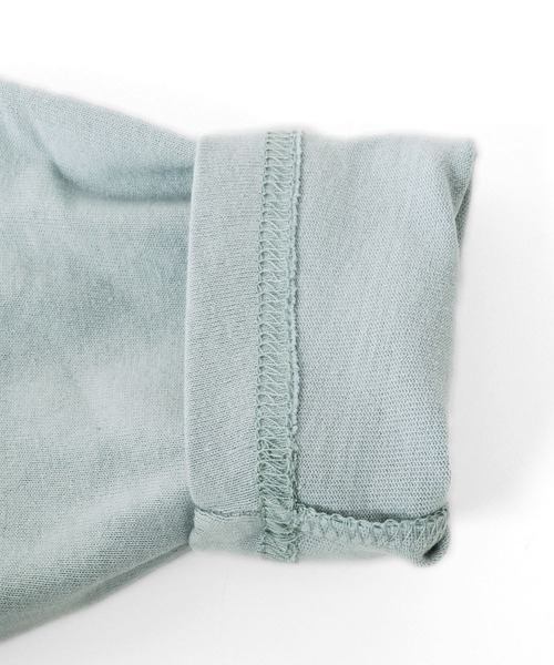 GLAZOS（グラソス）の「天竺・ドロップショルダーアソートカレッジロゴ長袖Ｔシャツ（Tシャツ/カットソー・キッズ・オフホワイト/グリーン/ブラック/サックスブルー・130cm/150cm/140cm/170cm/160cm）」の14枚目の写真