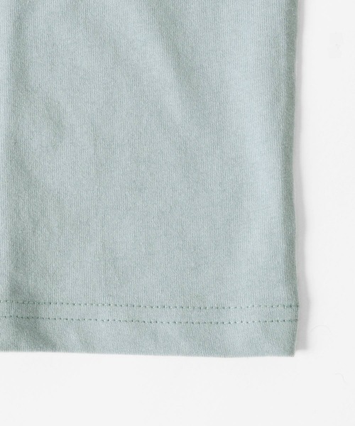 GLAZOS（グラソス）の「天竺・ドロップショルダーアソートカレッジロゴ長袖Ｔシャツ（Tシャツ/カットソー・キッズ・オフホワイト/グリーン/ブラック/サックスブルー・130cm/150cm/140cm/170cm/160cm）」の8枚目の写真