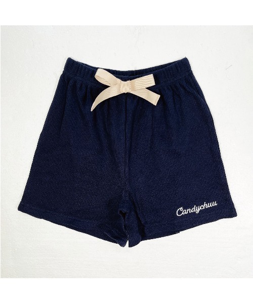 Candychuu（キャンディチュウ）の「【キッズ】親子おそろいワッフルリラックスウェア（ルームウェア/パジャマ・キッズ・ライトグレー/ネイビー・110/120/130）」の19枚目の写真