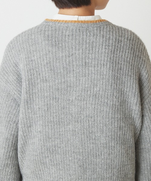 forksy.(フォルクシー)の「【forksy.】2way配色ラインショート丈カーディガン(カーディガン/ボレロ・レディース・ブラック/グレー/オフホワイト/ピンク/イエロー/グリーン・FREE)」の18枚目の写真