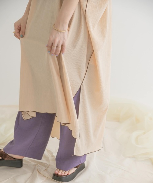 ITEMS URBANRESEARCH(アイテムズ アーバンリサーチ)の「パイピングヨウリュウワンピース(ワンピース・レディース・ネイビー/カーキ/ベージュ・FREE)」の20枚目の写真