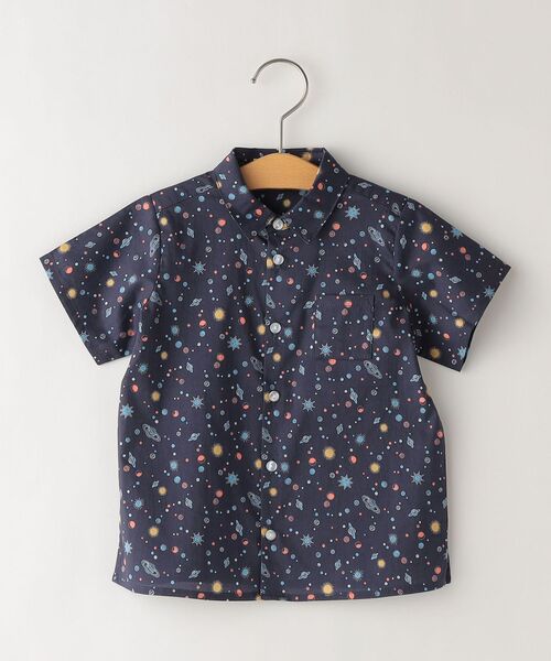 SHIPS（シップス）の「SHIPS KIDS:リバティ シャツ(80～90cm)（シャツ/ブラウス・キッズ・ネイビー/ホワイト/グリーン・90/80）」の3枚目の写真