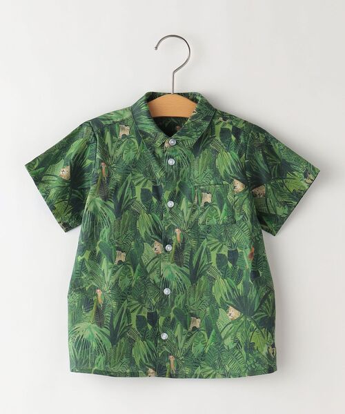 SHIPS（シップス）の「SHIPS KIDS:リバティ シャツ(80～90cm)（シャツ/ブラウス・キッズ・ネイビー/ホワイト/グリーン・90/80）」の2枚目の写真